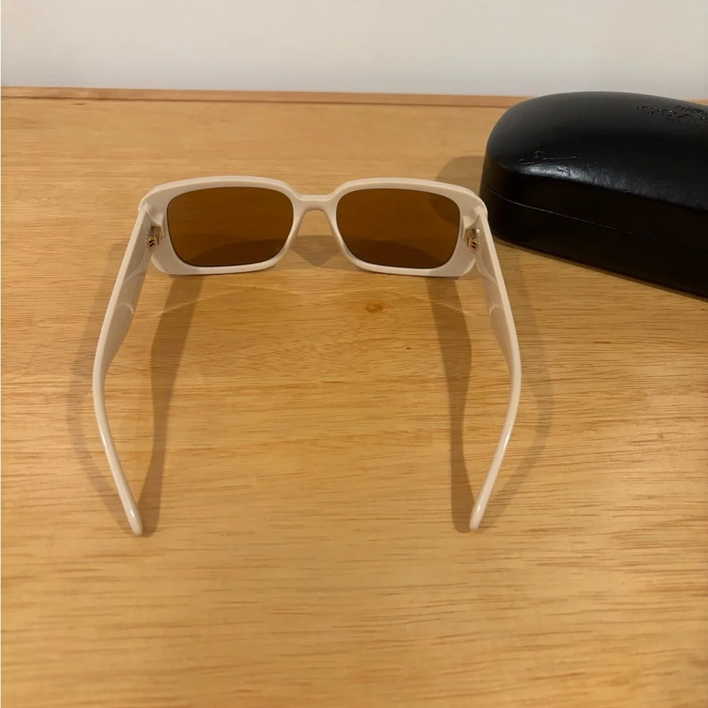 Coach Women's Beige Sunglasses - Picture 3 of 4